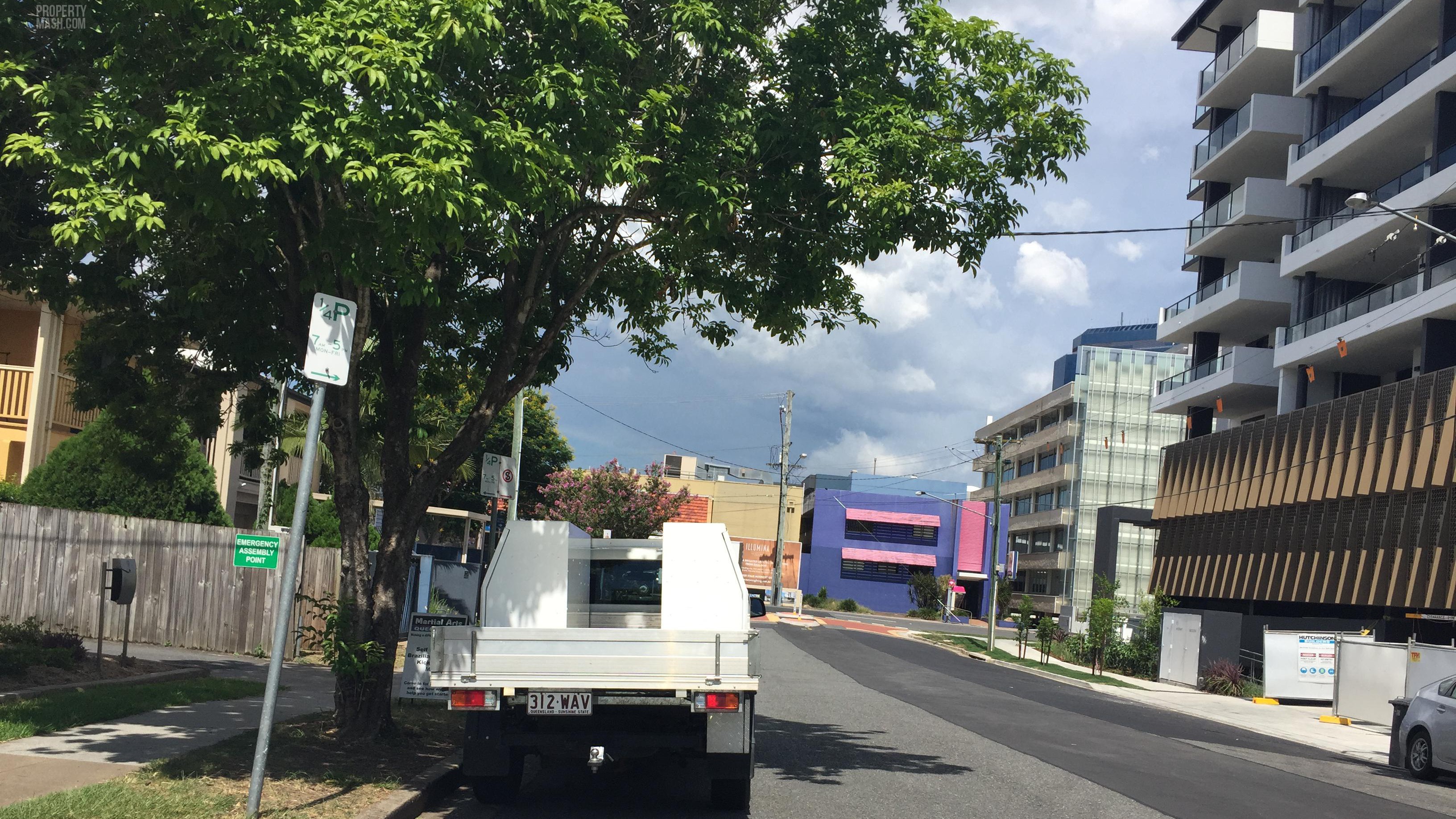 Looking toward Jephson Street. 