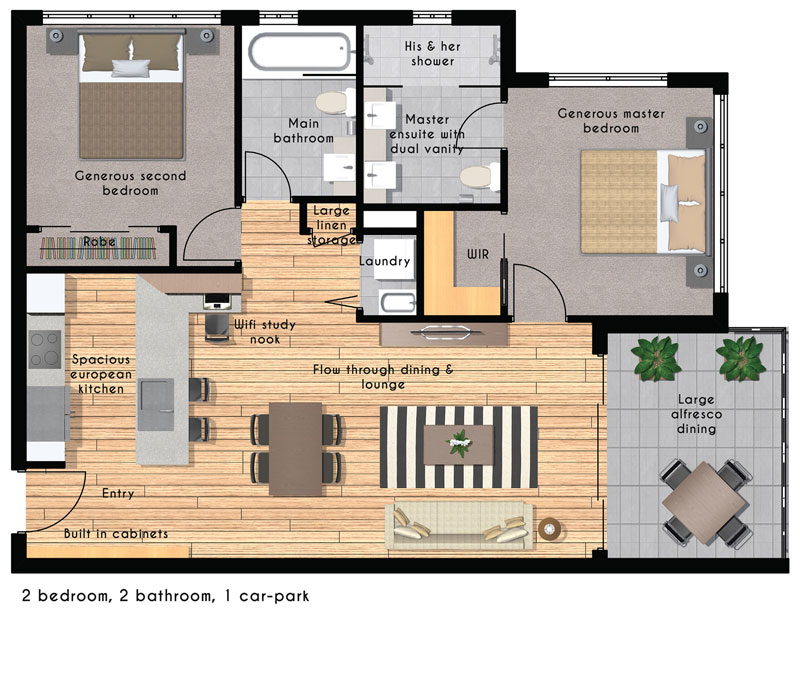 Serendipity Sample Floor Plan