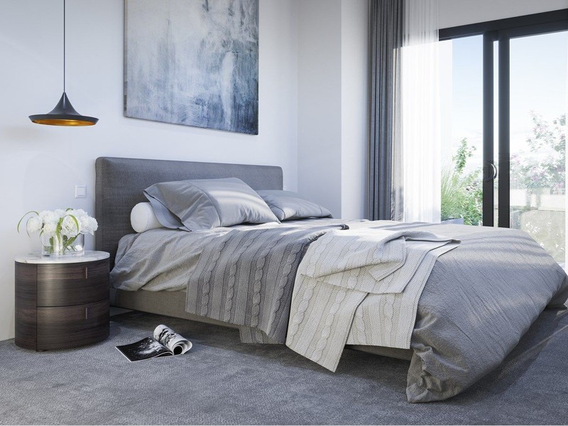 Ascot Silver bedroom render