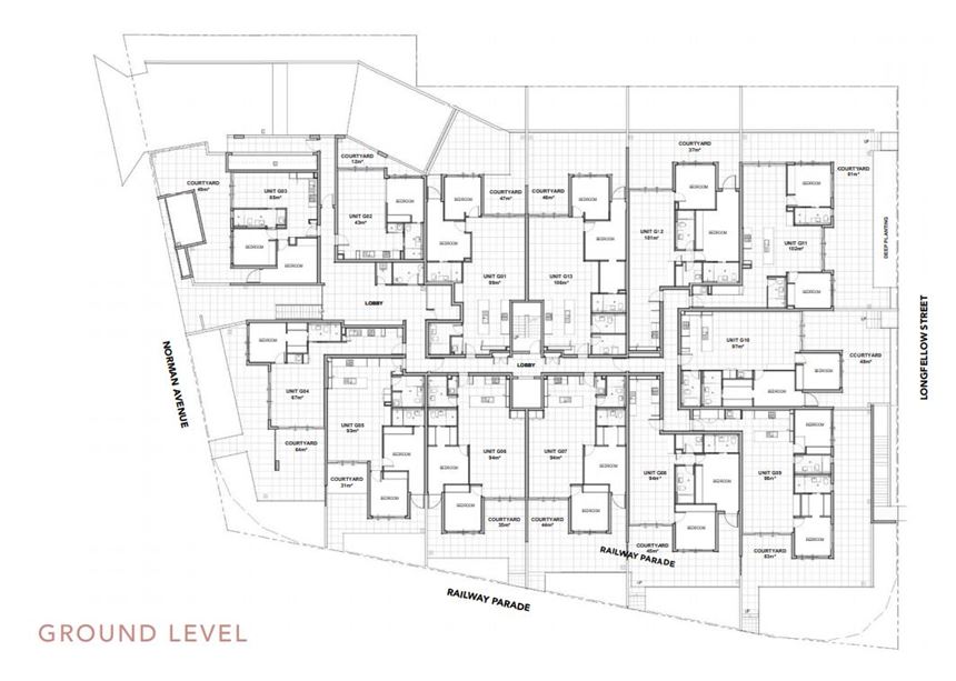 Ballade Residences Ground Level Floor Plan