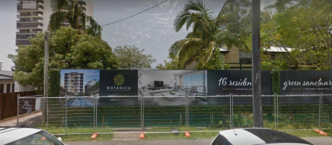 Botanica Riverside Construction update Jan 2020 (image from Google Maps)