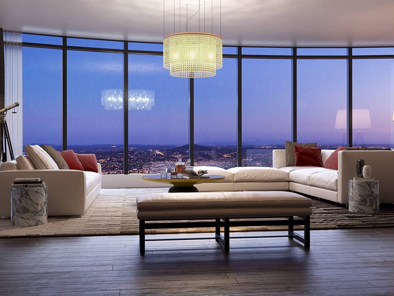 Brisbane Skytower penthouse living room