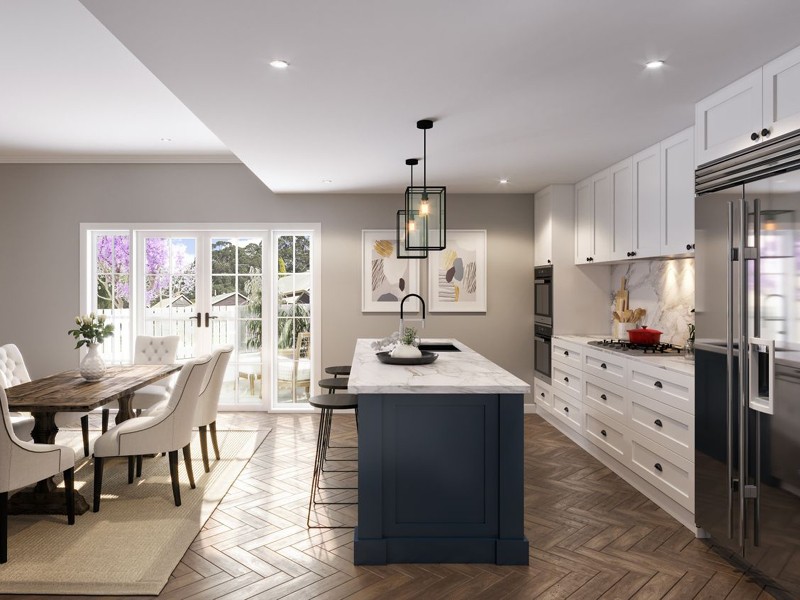 Ciel Residences Townhouse kitchen and living