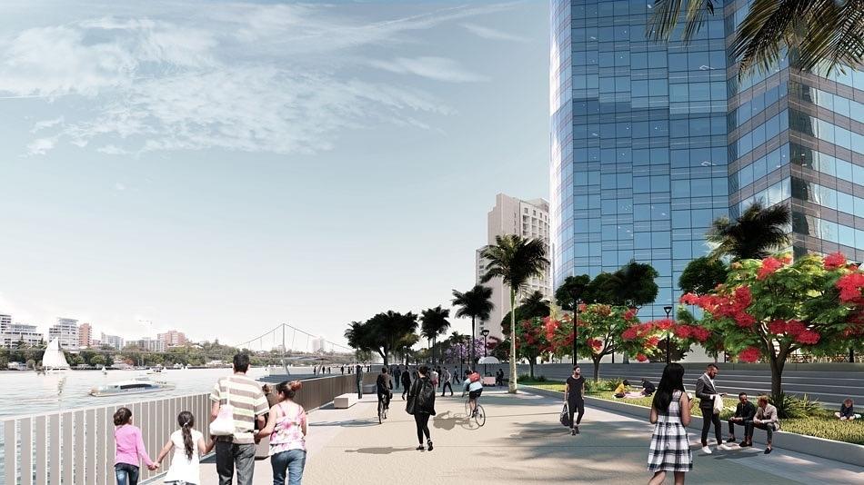 Proposed designs for the Eagle Street waterfront area (artist impressions)2