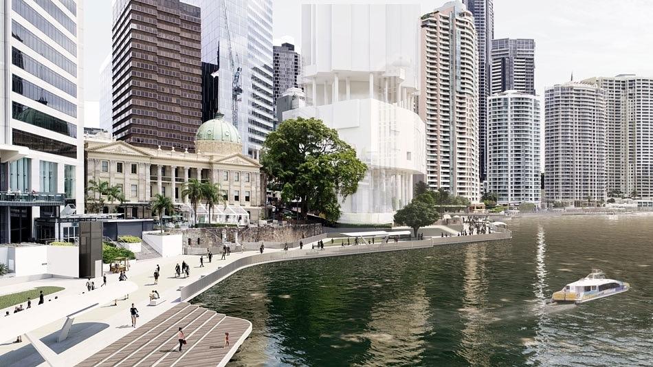 Proposed designs for the Eagle Street waterfront area (artist impressions)3