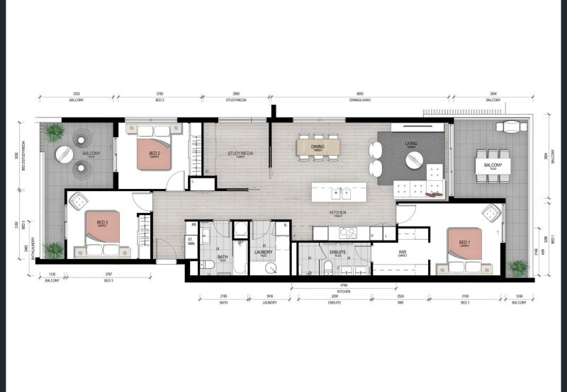 Eastpark Bulimba Example Floor Plan