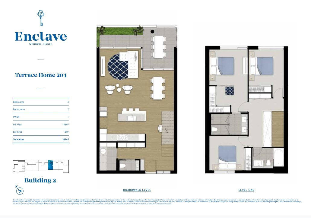 Enclave Wynnum Townhouse 204 Floor Plan