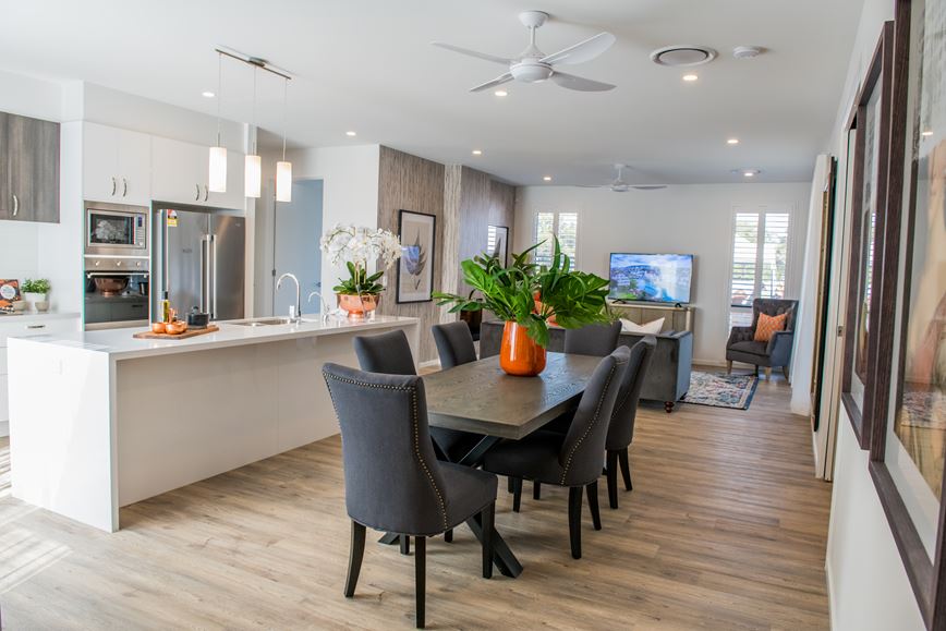 Example kitchen and dining areas at GemLife Pacific Paradise (image provided by developer)