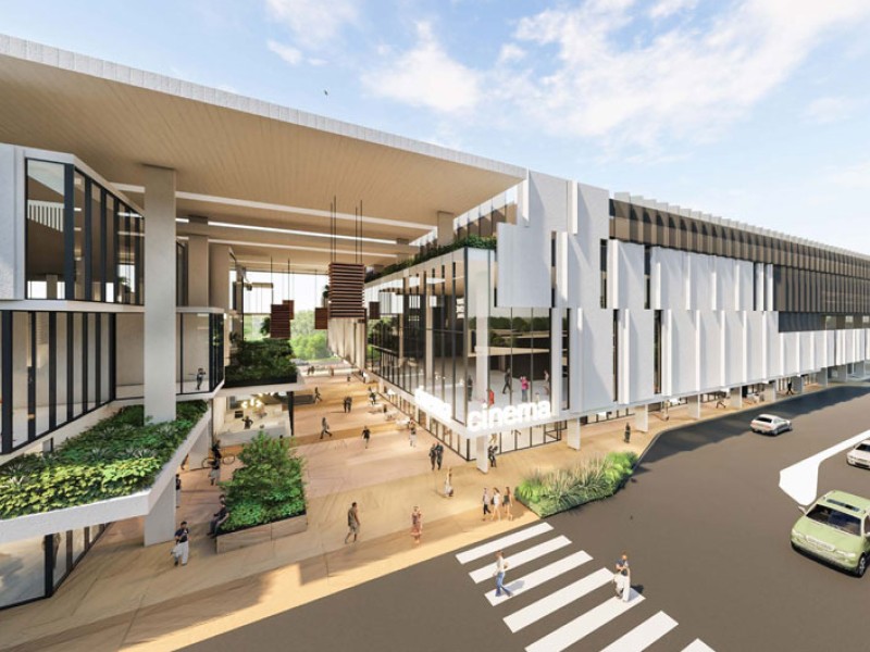 Ferny Grove Train Station TOD overview. Render by Honeycombe Property Group.