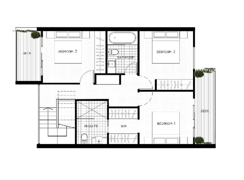 Floor Plans for Townhouse #2 at Everton Peak