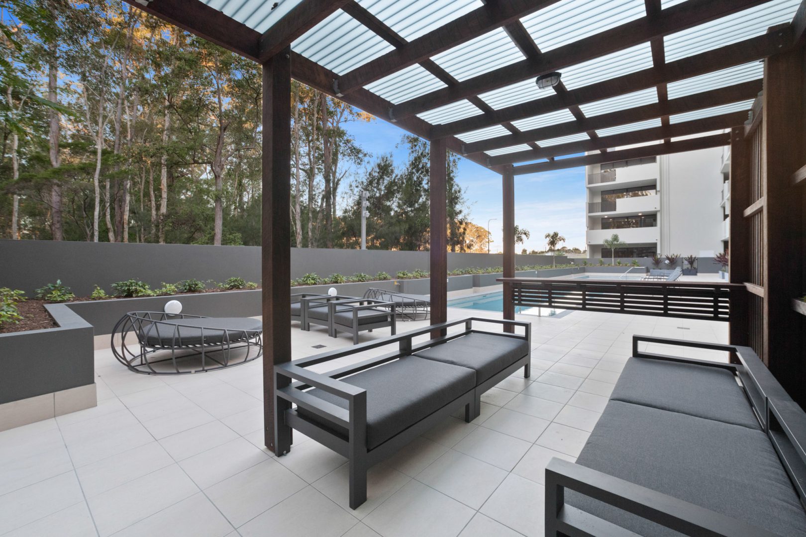 Forest Edge Outdoor Lounge (image supplied by the developer)