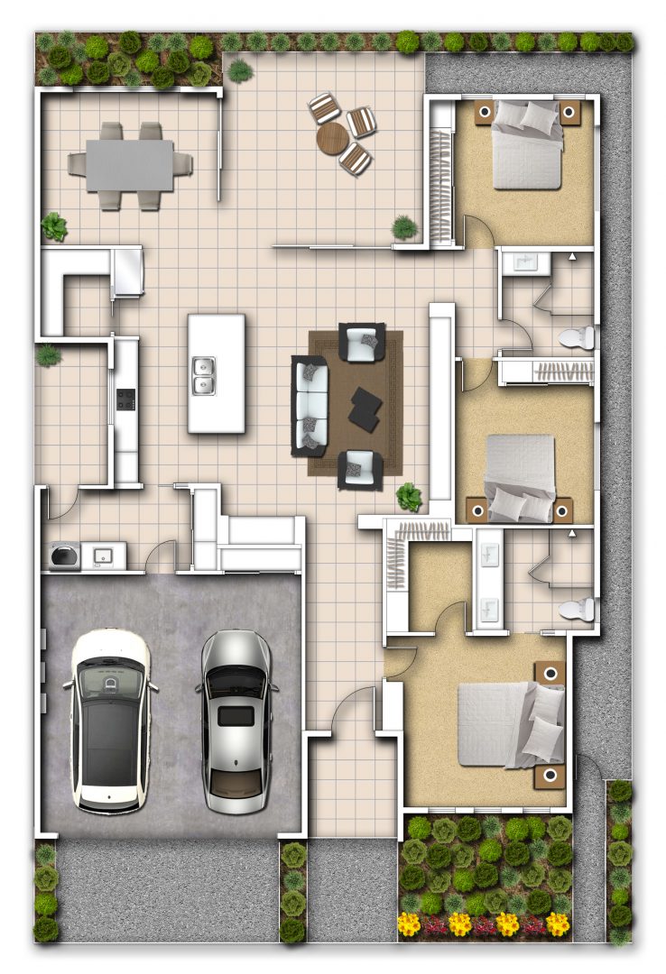 GemLife Pacific Paradise Penrose floor plan (render provided by developer)