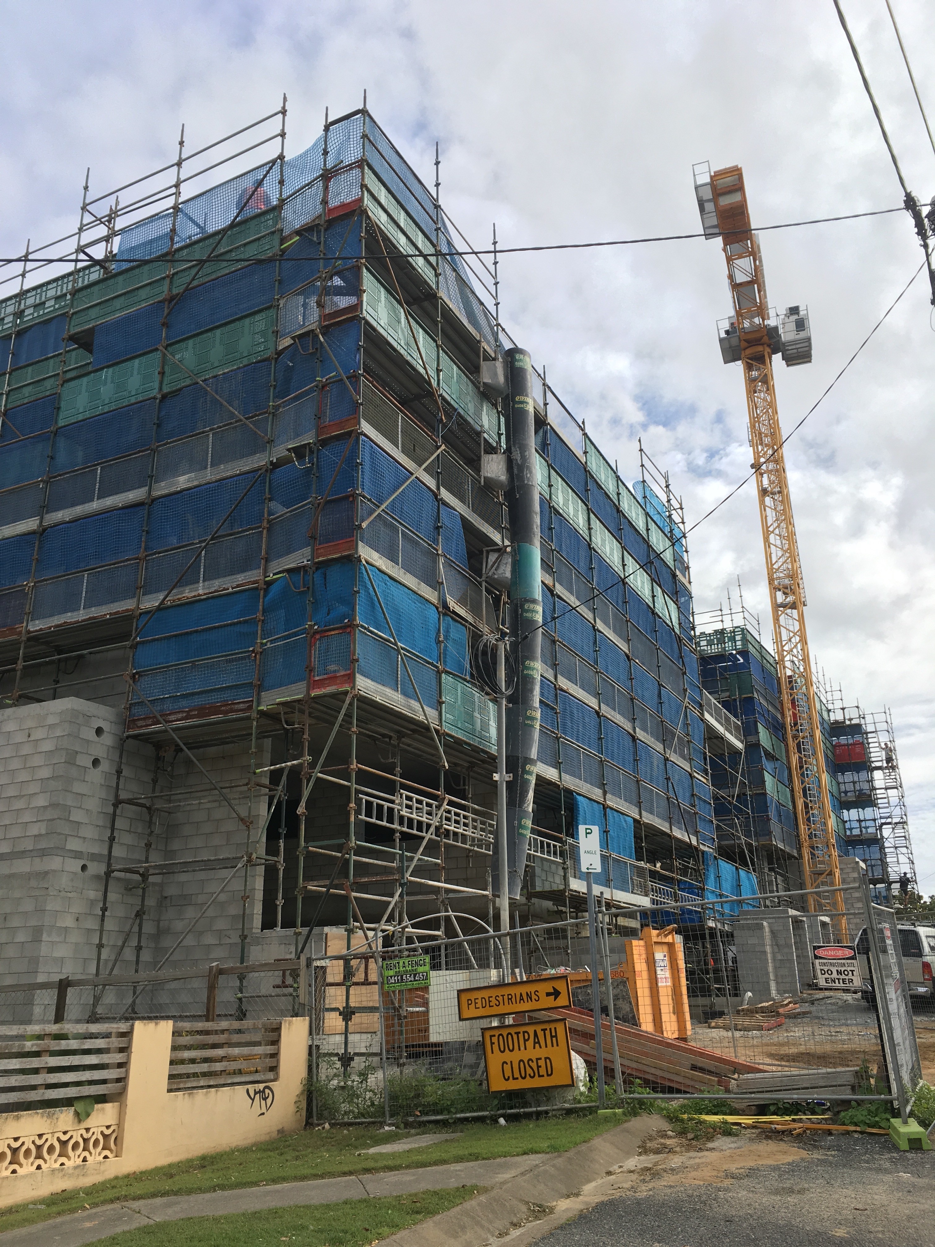 21 Lutwyche Apartments Construction update - corner of the apartments