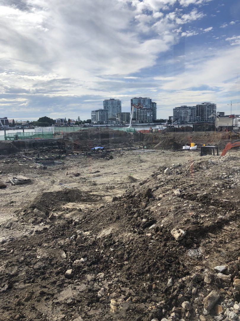 Construction at the Barca Bulimba site (photo taken 14/06/18 by PropertyMash)