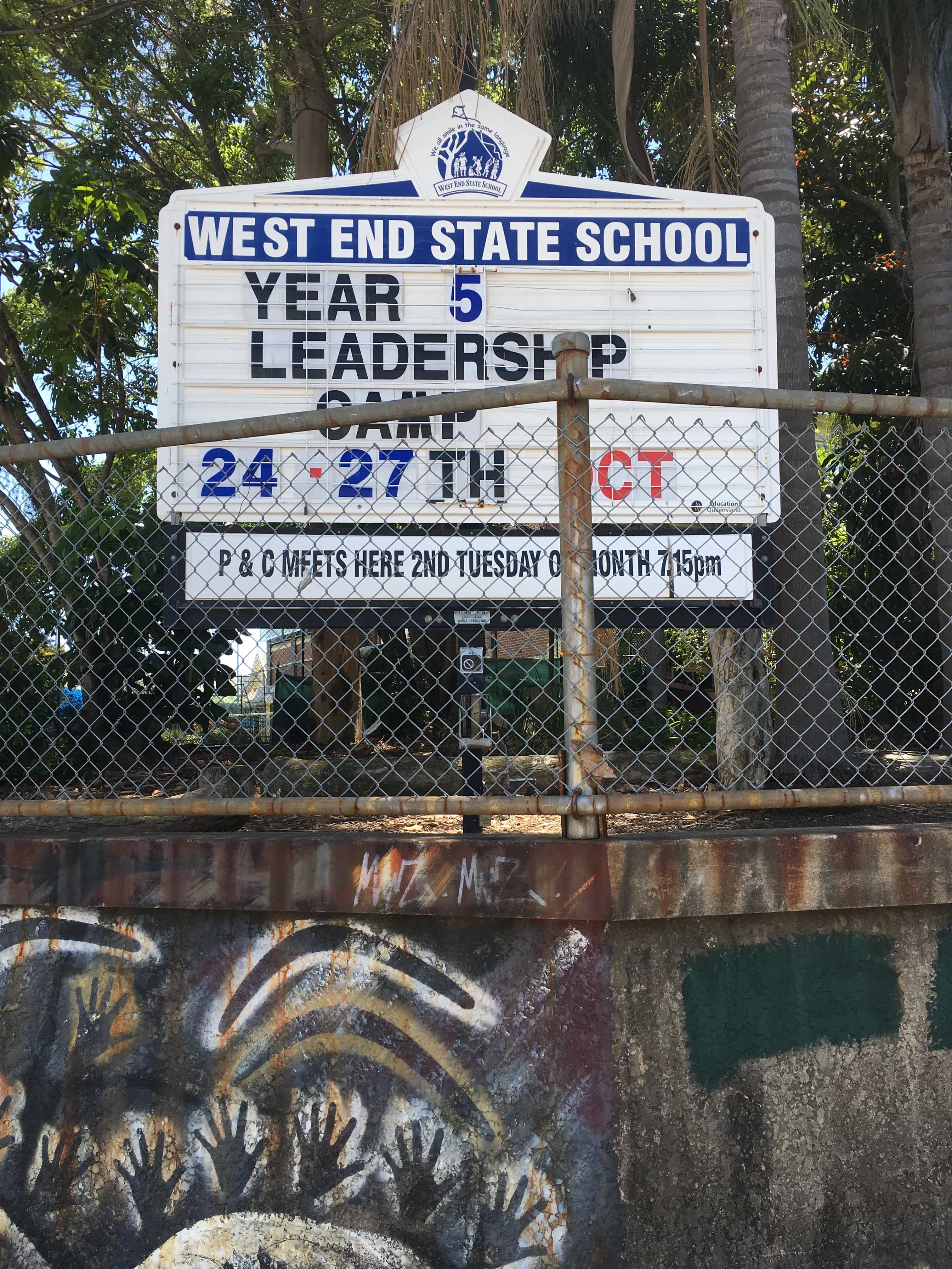 West End State School is across the road from Bohemia. Photo taken by Property Mash.