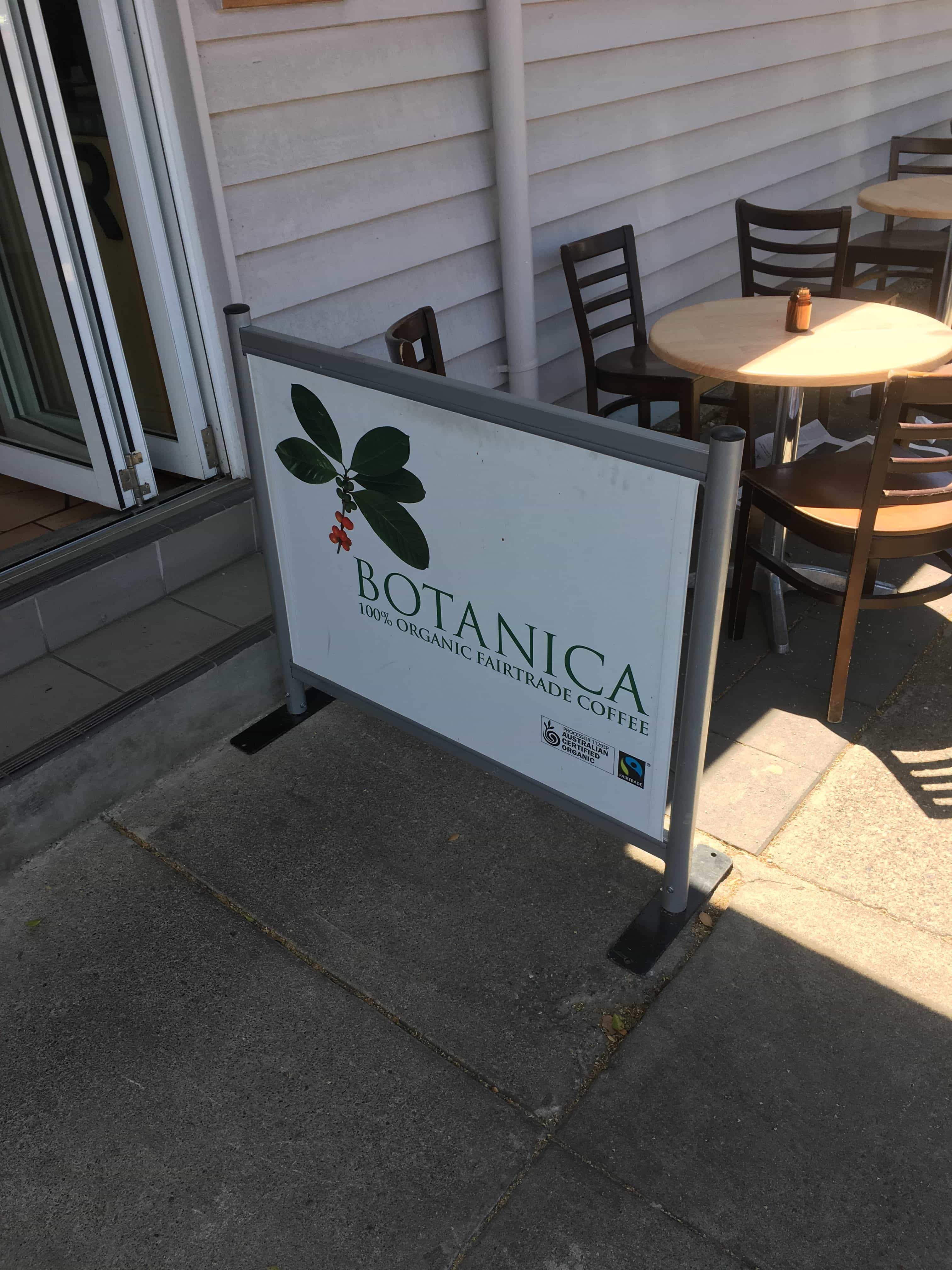 Botanica is one of many great cafe's just 500m from Black Fold. Photo taken by Property Mash 27/10/2016.