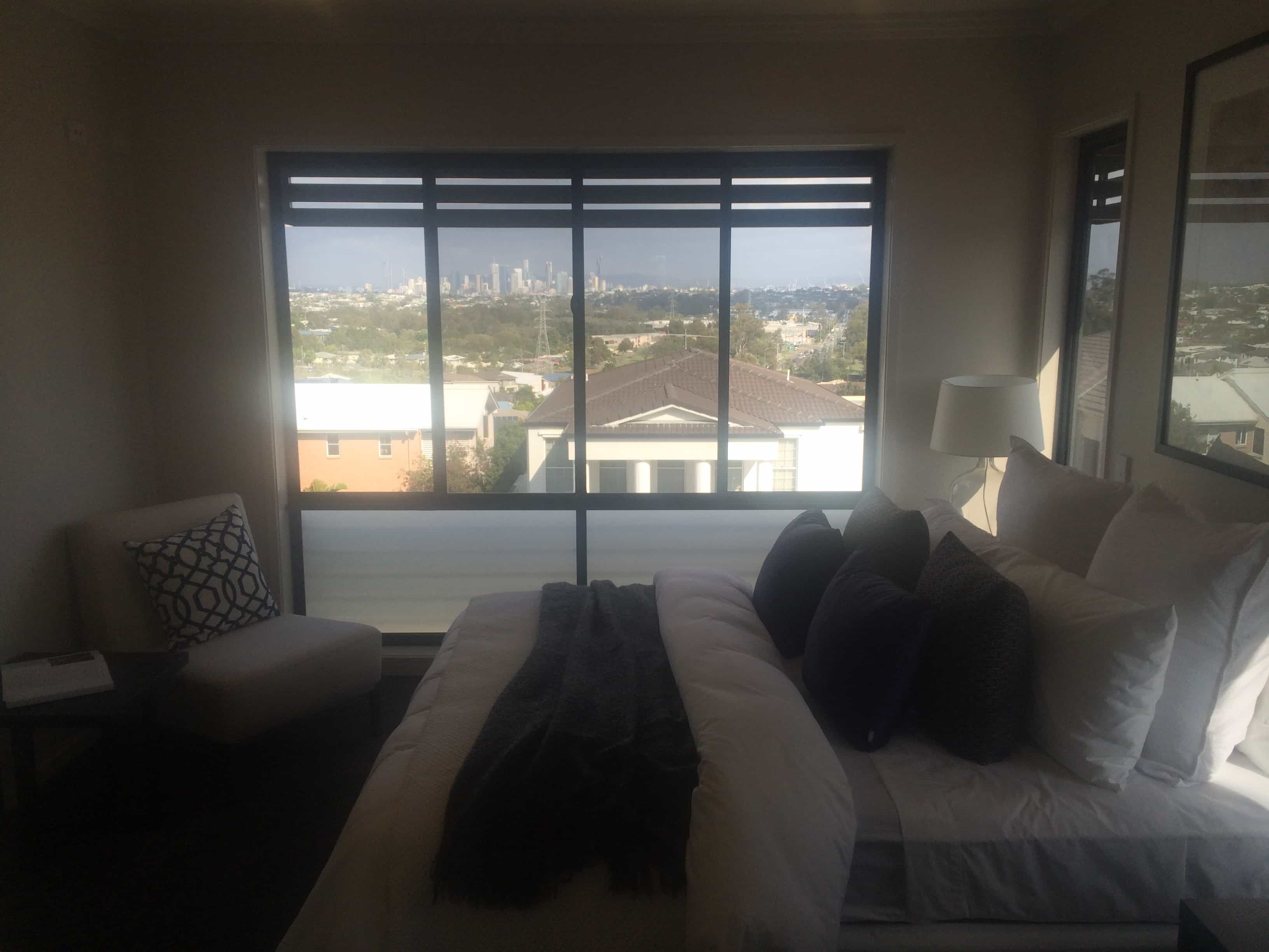 Master Bedroom View of City