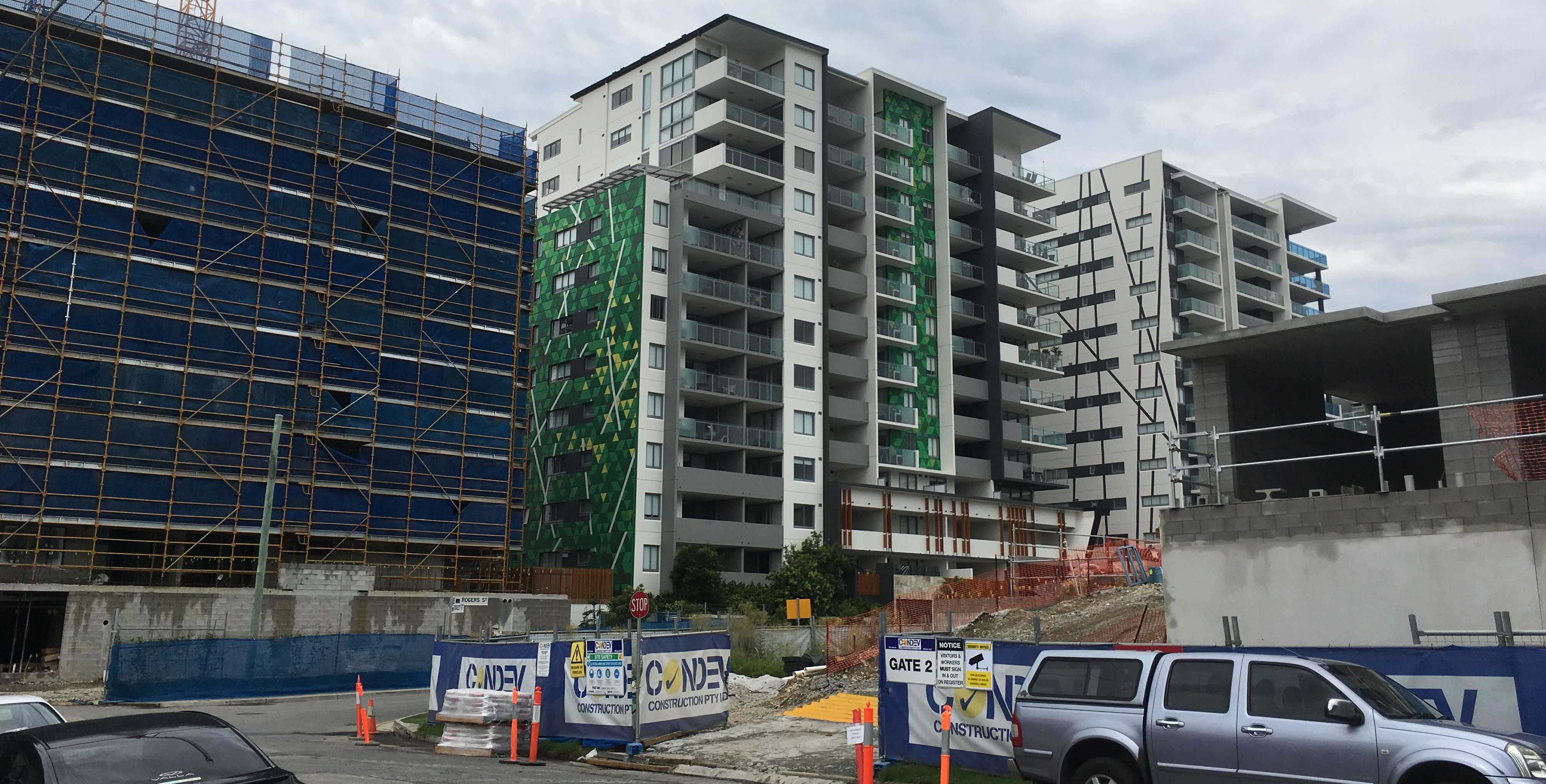 New development around Bailey Street. Photo taken by Property Mash 7/12/2016.
