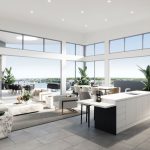 Jewel Birtinya Island Penthouse kitchen and living areas