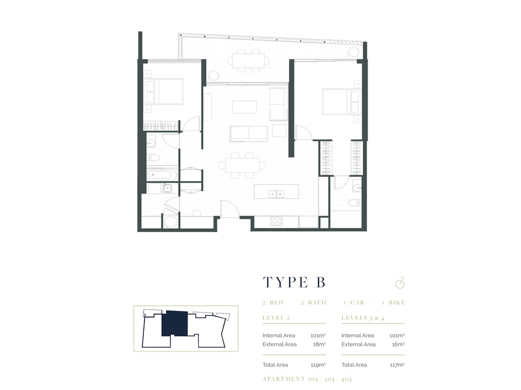 La Riviere Floor Plan Type B