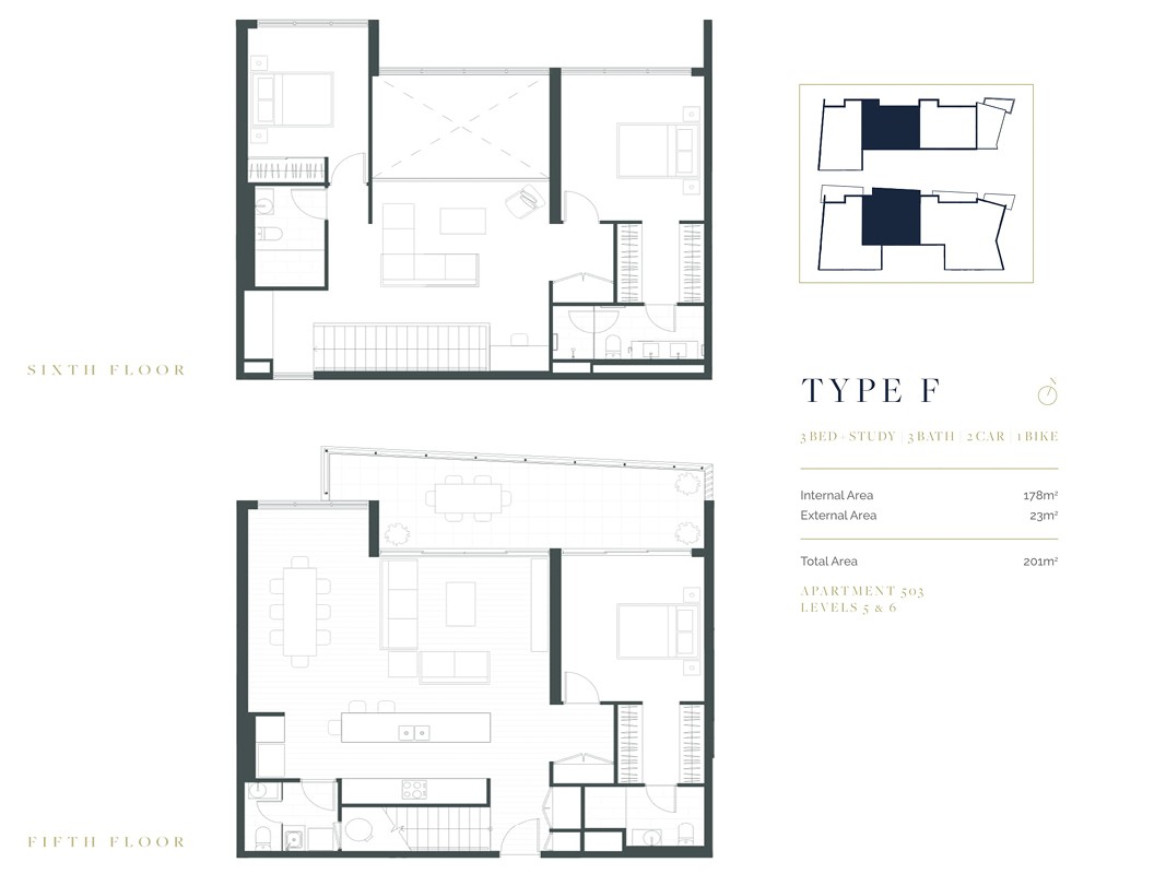La Riviere Floor Plan Type F