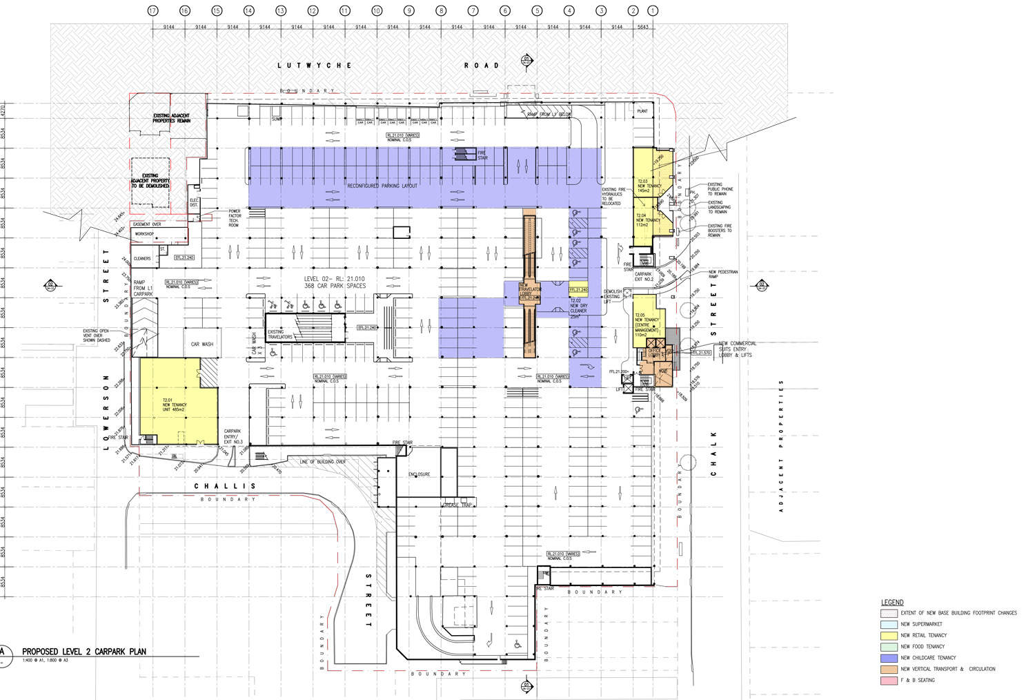 Level 2 plan - Lutwyche City Shopping Center