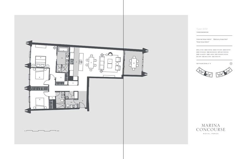 Marina Concourse Floor Plans Type B1M