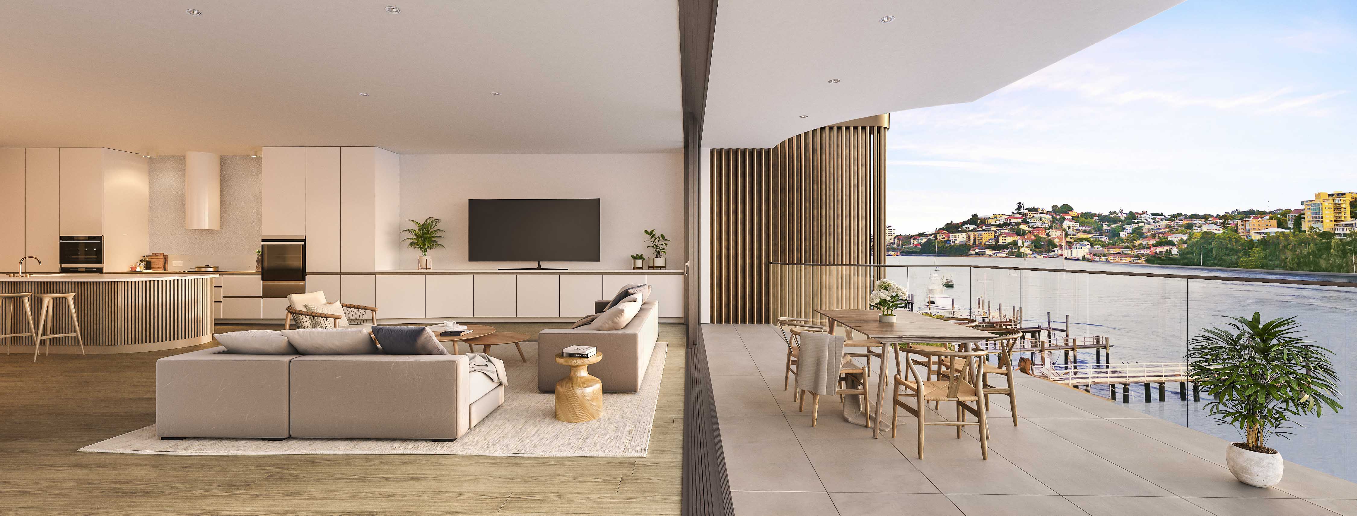 ONE Bulimba apartments and townhouses | Brisbane River 