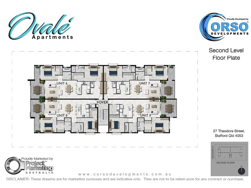 Ovale apartments Stafford Level 2 floor plate