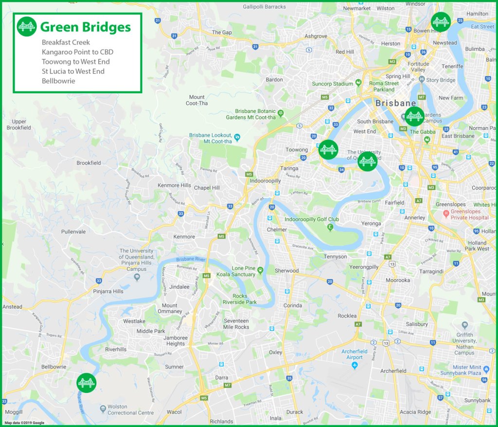 Proposed bridge locations