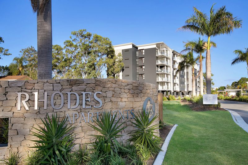Rhodes Apartments Entry