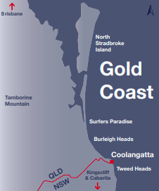 Tweed Coast property location map