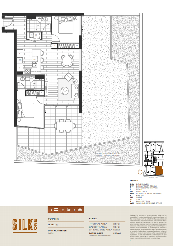 Silk One Floor Plans Type B (supplied by developer)
