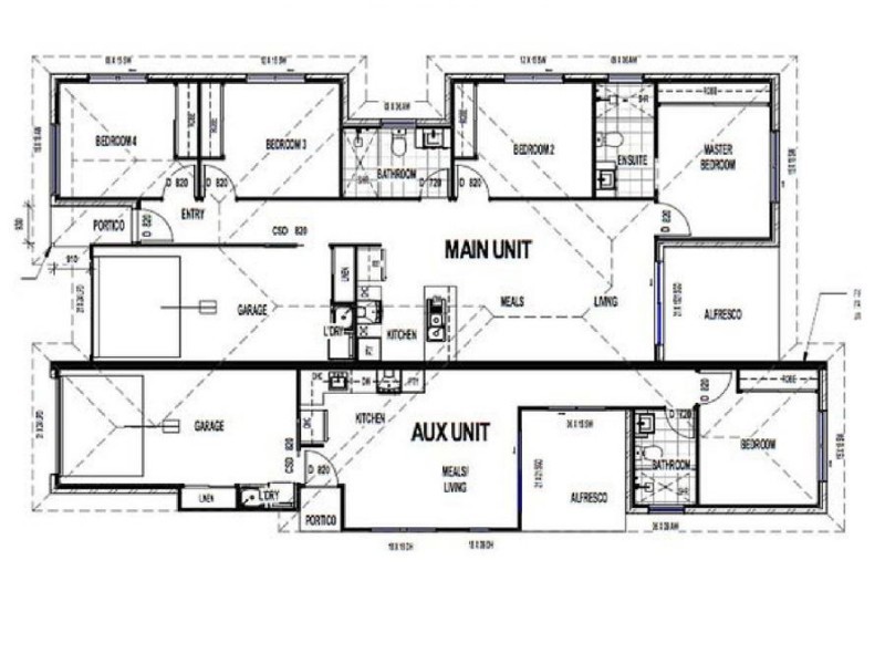 Six Mile Creek Estate Floor Plans Dual Occupancy