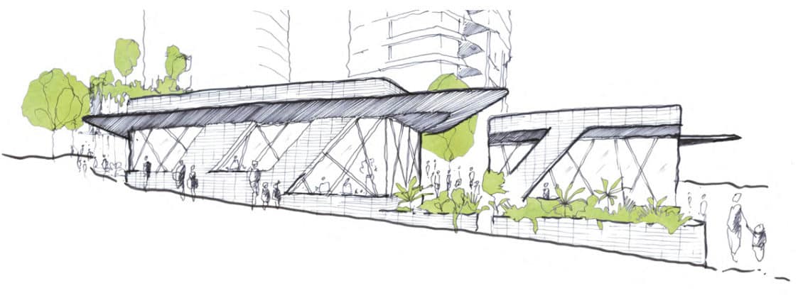 Sketch of Plaza at Toowong Towers