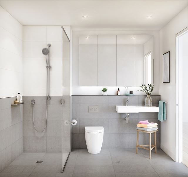 Stanhill Chevron Island Bathroom (render supplied by Marquee Development Partners)