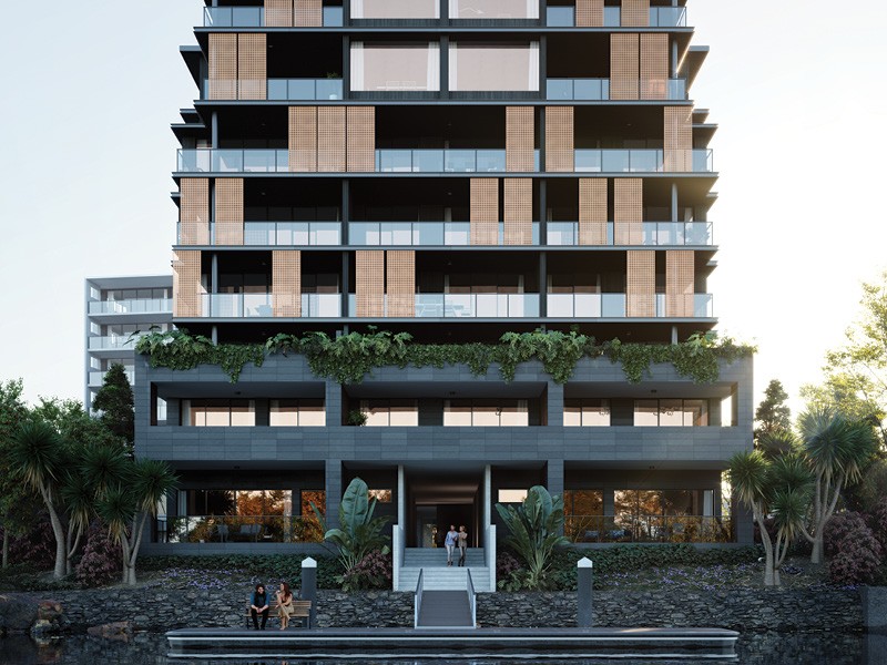 Sunshine Coast Luxury Apartments Avalon Azure riverfront building