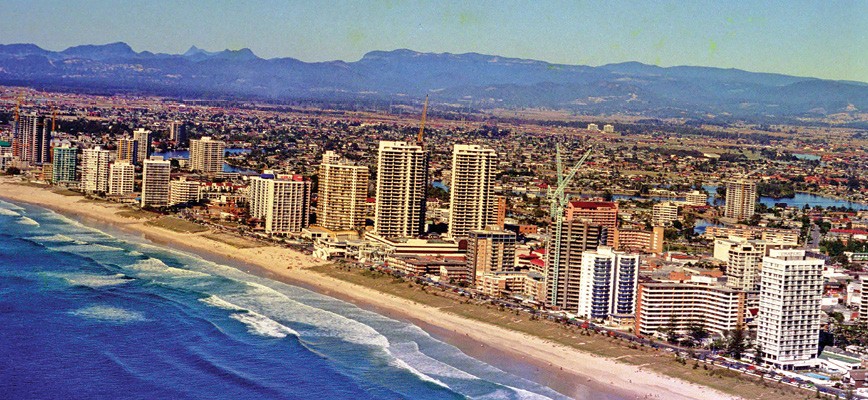 Surfers Paradise 1978, Image by Stephen Fleay.