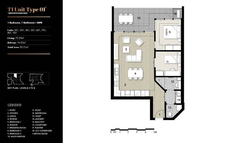 The Lumi Collection Canberra floor plan Type 1