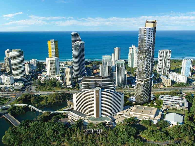 The Star Residences and casino aerial view