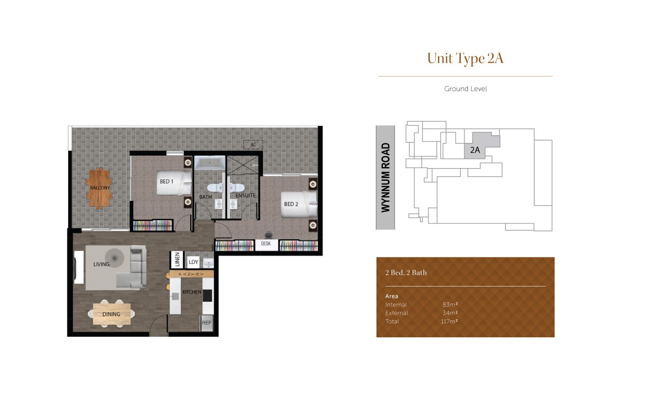 Verge apartments Cannon Hill floorplan 245