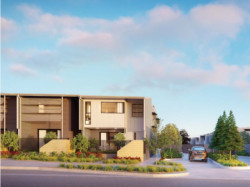 Vida North Lakes townhouses. Render of townhouse.