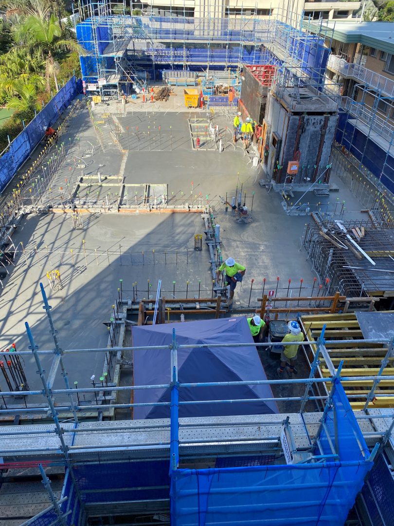 Village Construction Update April 2020 (image supplied by Colliers)