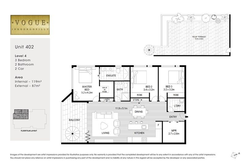 Vogue Indooroopilly Boutique apartments in Indooroopilly