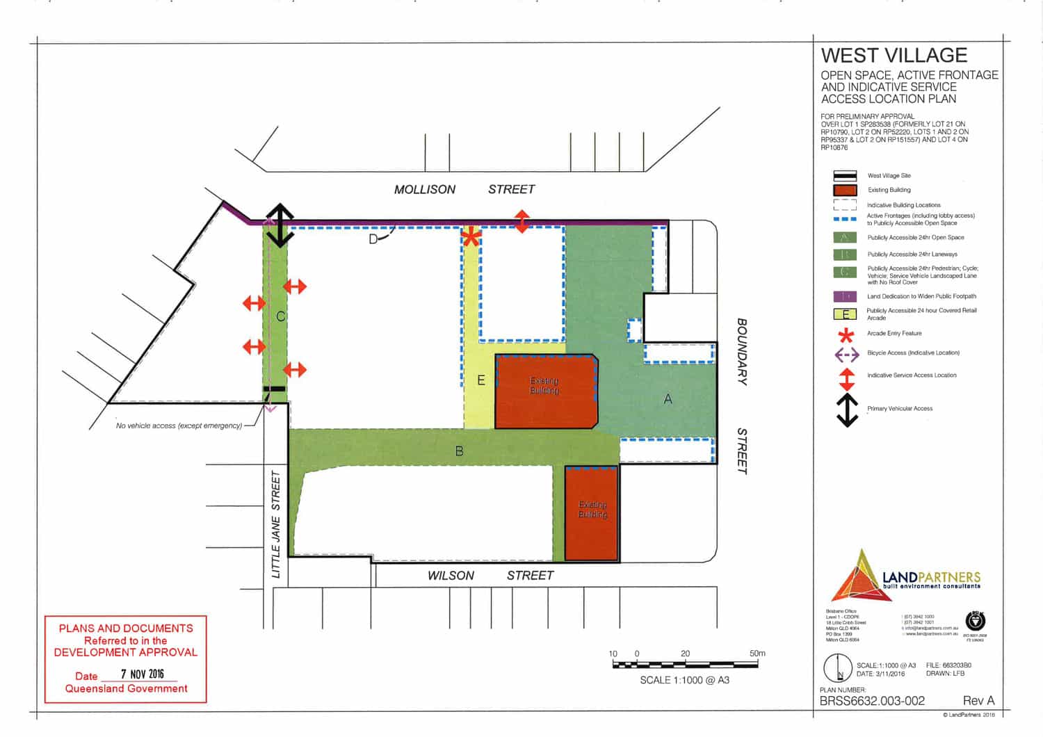 Zone Plan of West Village, West End