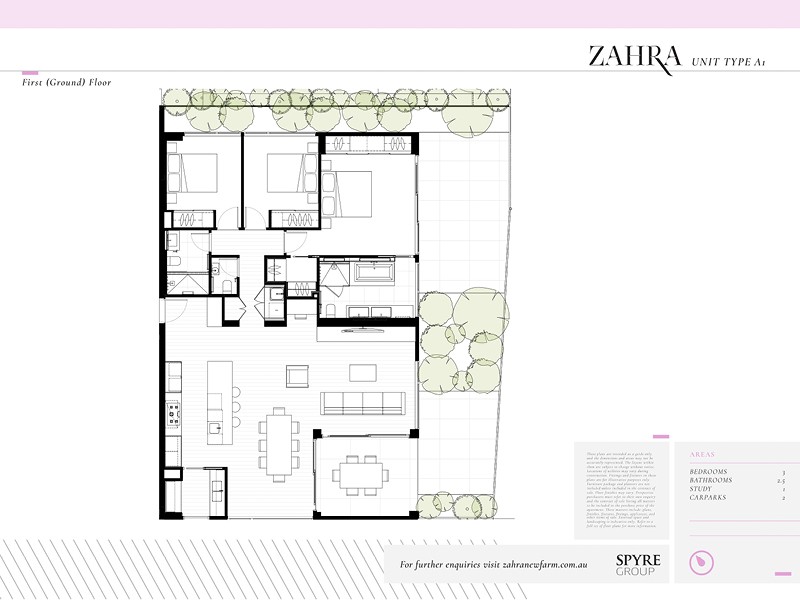 Zahra apartments floor plan A1