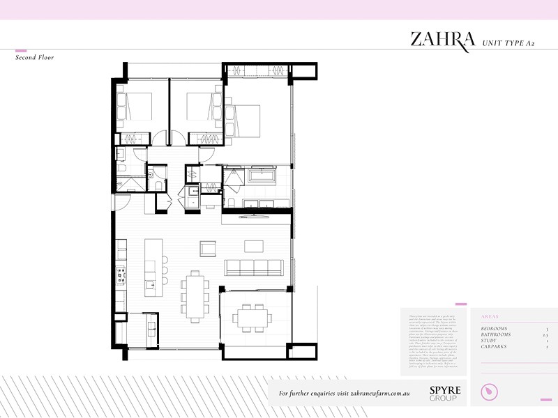 Zahra apartments floor plan A2