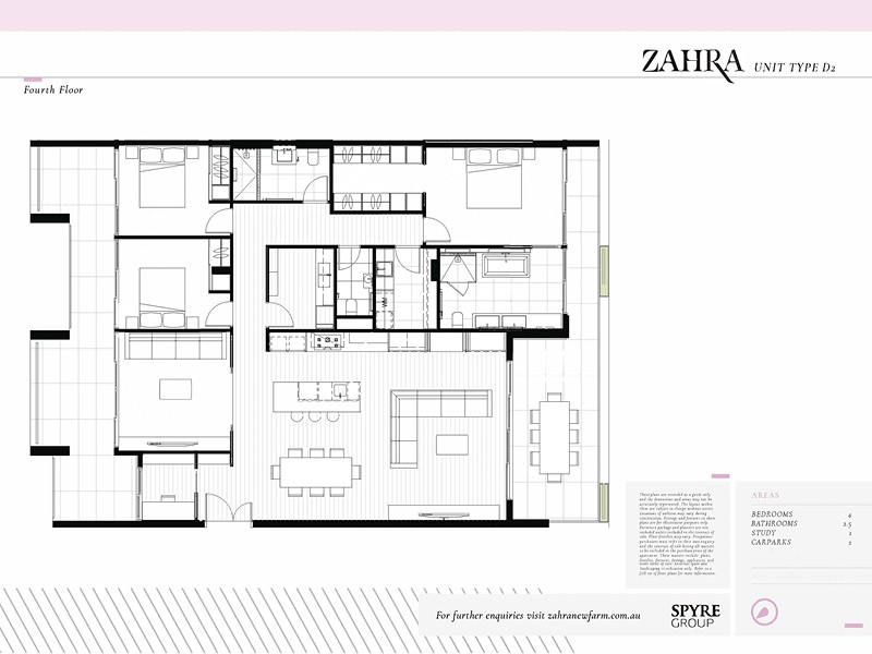 Zahra apartments floor plan D2