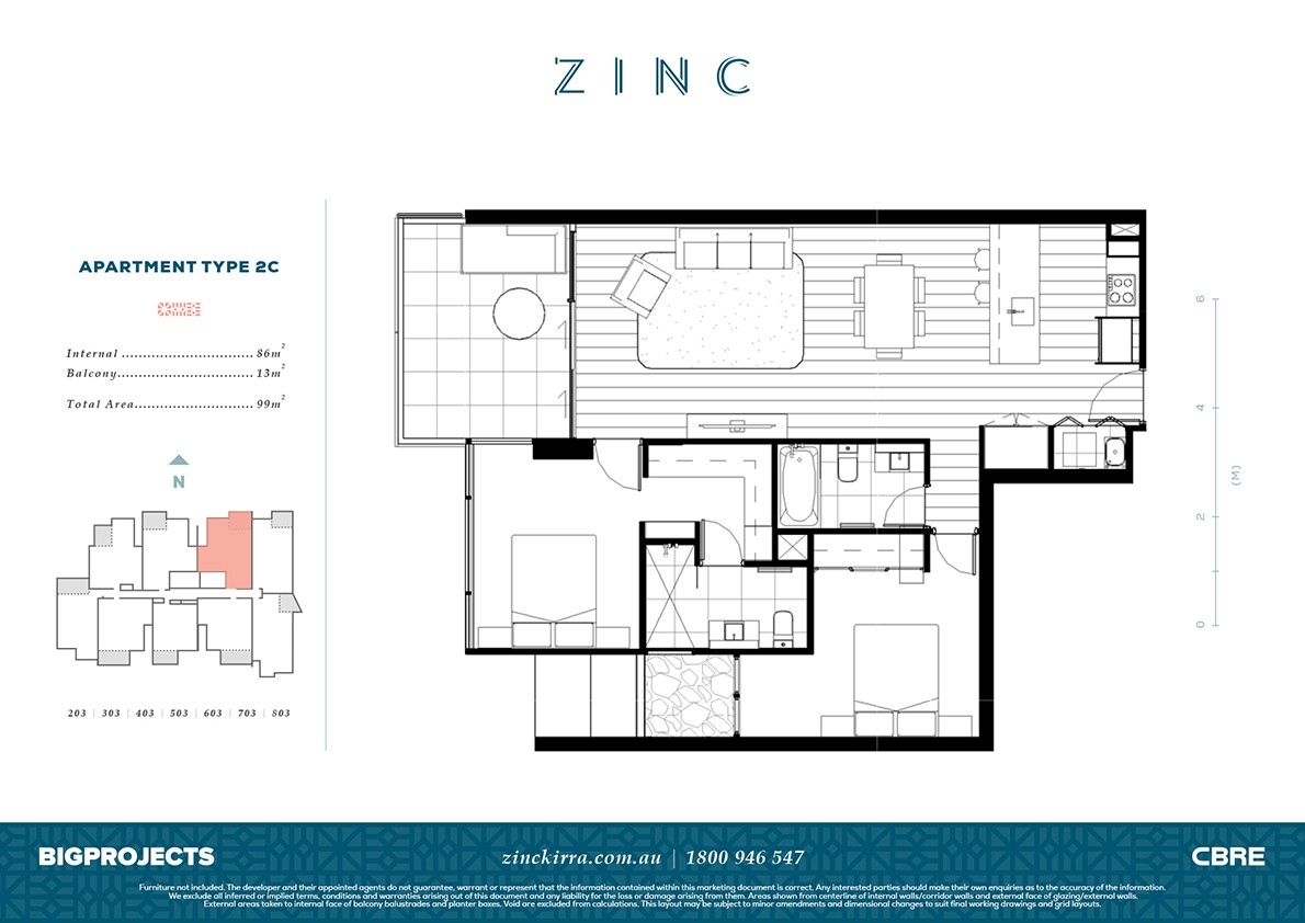 Zinc Kirra Apartment Type C