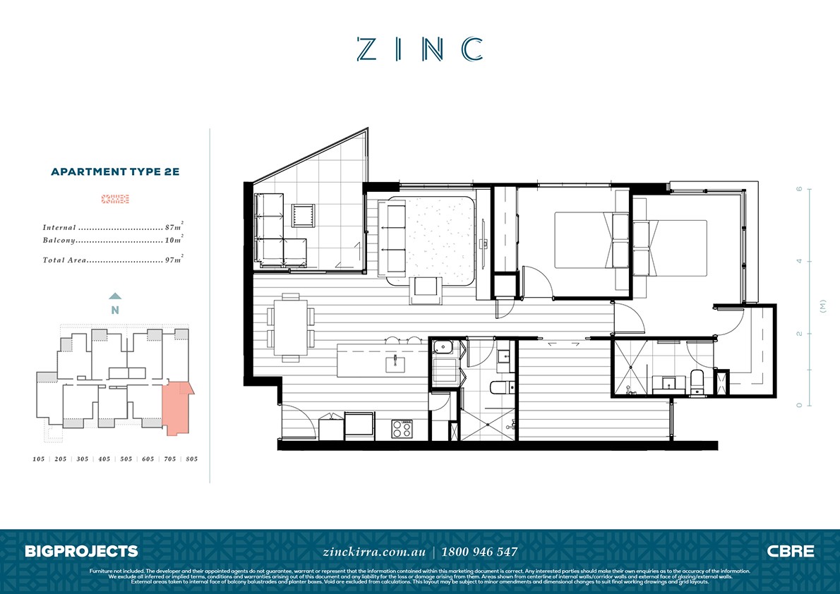 Zinc Kirra Apartment Type E